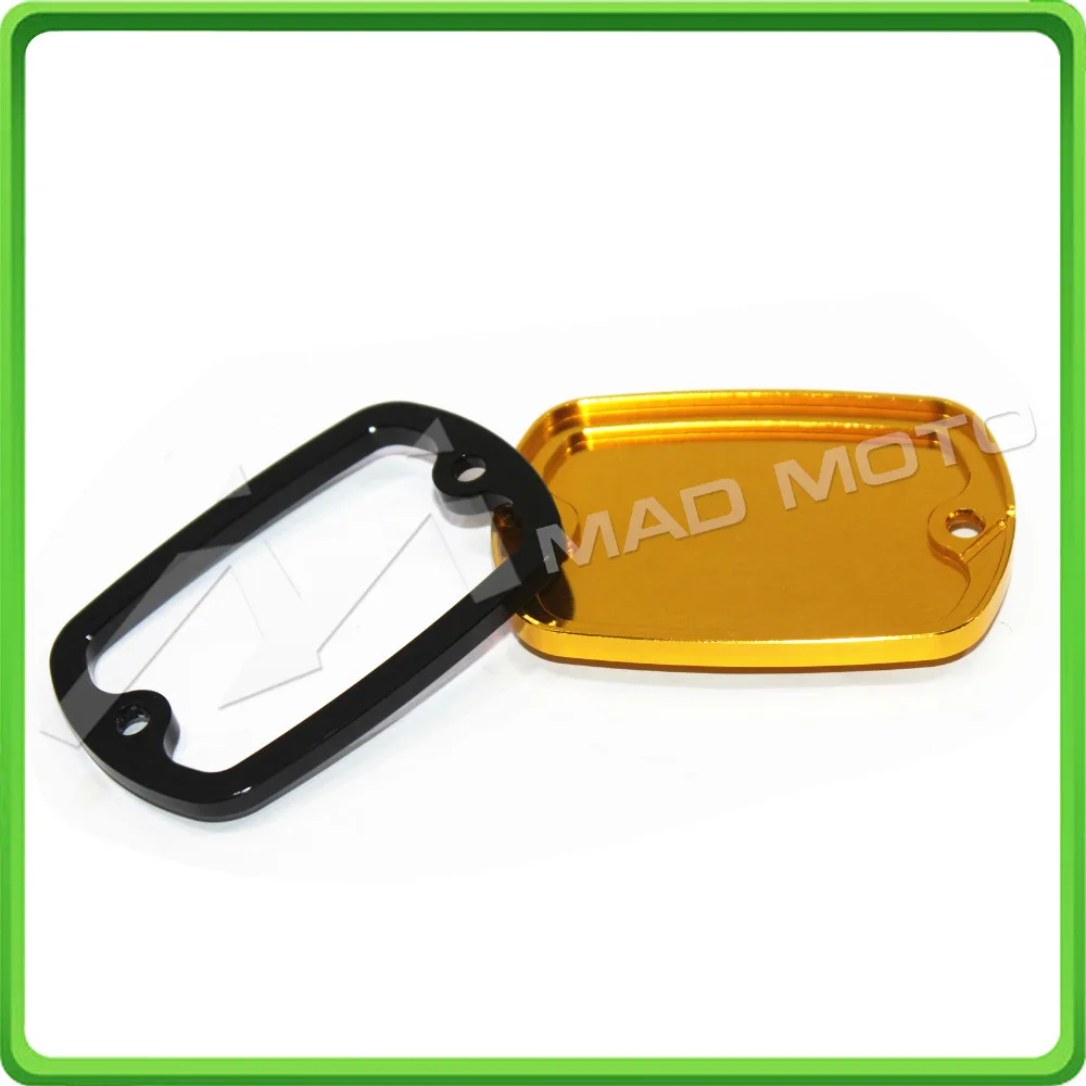 2pcs Brake Fluid Tank Cap Oil Cover For Yamaha TMAX 530 2012 2013 2014 2015 2016 Gold color (9)