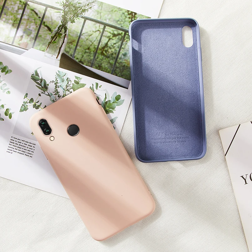 Оригинальный жидкий силиконовый чехол для huawei Honor 10 Lite 8X крышка Простой