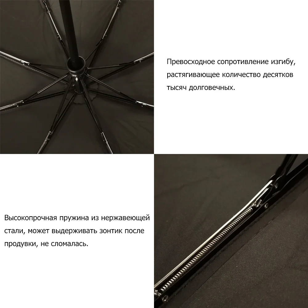 Имитация крокодиловой кожи зонтик дождя для женщин 3 складной ветрозащитный