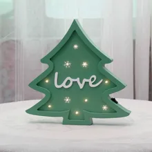 Christmas Tree Modeling light Xmas Decoration light as gift Home Baby room Decor Safty Battery Powered IY304123-30