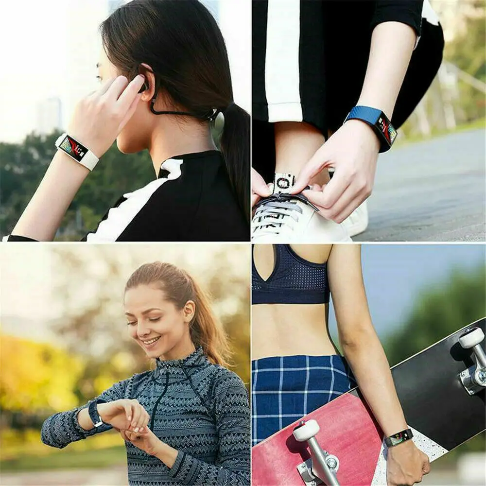 DT58 DT28 Smart Bracelet with Heart Rate Monitor ECG Blood Pressure IP68 Fitness Sport Tracker Wrisatband Smart Watch Pedometer
