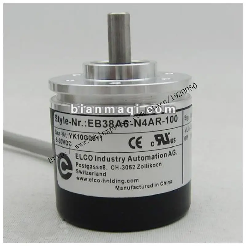 

Elco ELCO EB38A6-N4AR-100 rotary encoder solid shaft 6mm 100 line the outer diameter of 38m