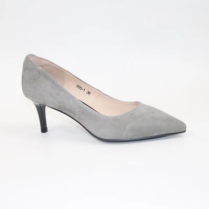 Hauts Haute Vache Couche Simples Foncé Talons Sharp Mode Qualité Tempérament Ol Chaussures kaki Peau Tête Nouvelle Noir S Femmes De À BnIZZp