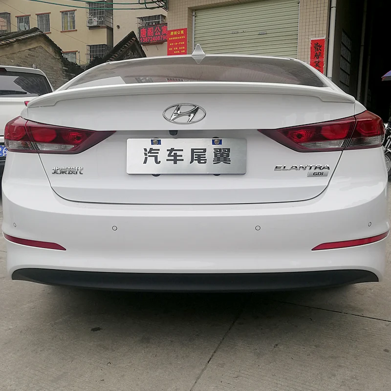 Высококачественный спойлер из АБС пластика для HYUNDAI ELANTRA 2016 2017 2018 заднего крыла