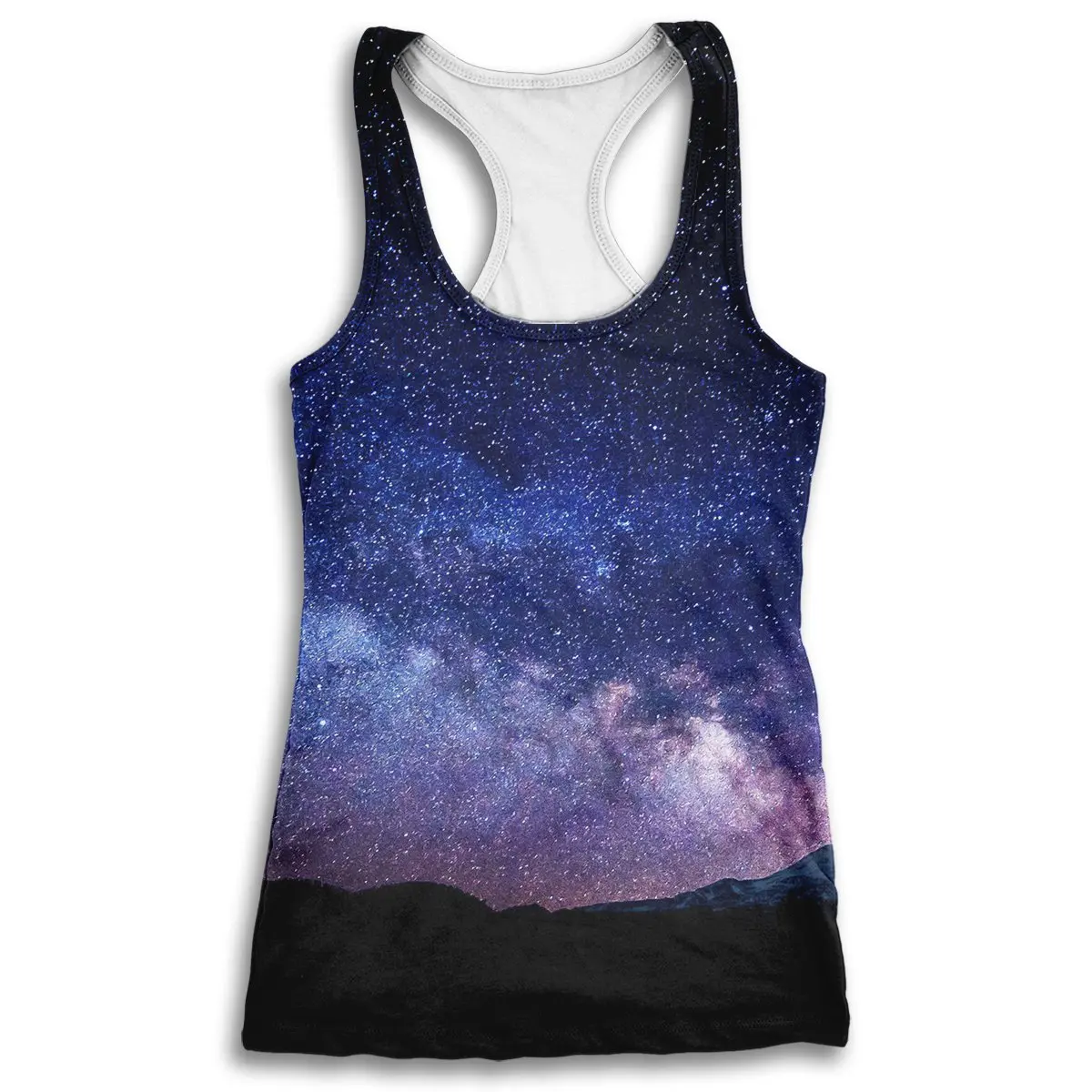 

ALMOSUN Starry Night 3D All Over Print Tank Top Hipster Beach Sleeveless Fashion Summer Street Wear Tee Men Women Dropship
