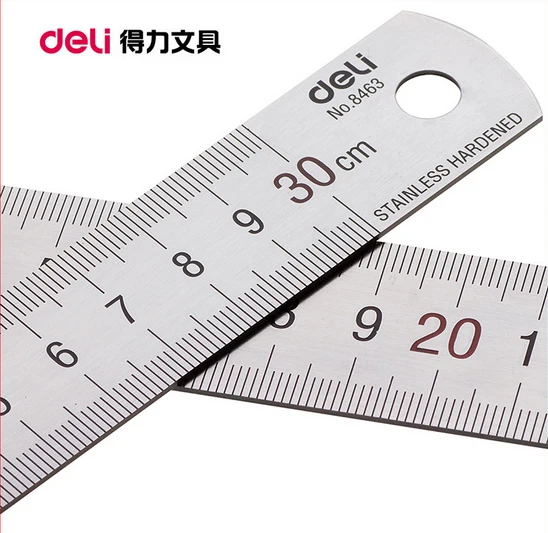 

Double Side Stainless Steel 30 CM 12Inches Metric Measuring Straight Ruler Tool office school student Engineering drawing