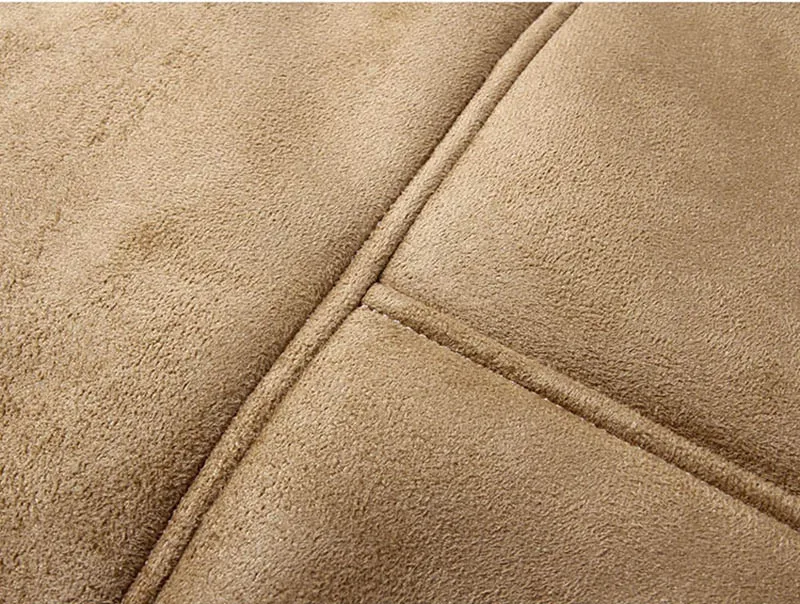 suede leather coat khaki 12