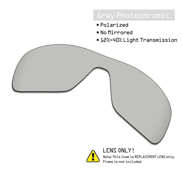 SmartVLT поляризованные Сменные линзы для солнцезащитных очков с ротором турбины Окли-несколько вариантов - Цвет линз: Grey Photochromic