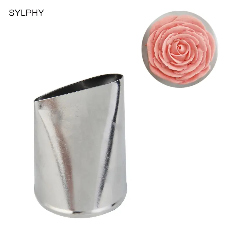 SYLPHY 1 шт. большая металлическая лепестковая Роза насадка для крема для торта наконечники для украшения инструмент для выпечки