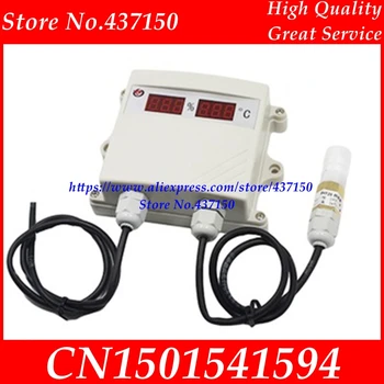 

Temperature and humidity sensor transmitter 4-20MA 0-5V 0-10V RS485 output digital led display waterproof probe