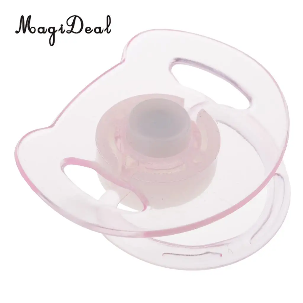 2pcs Cute Dummy Magnetic Pacifier for Reborn Baby Supplies Kids Toys Pink & Blue