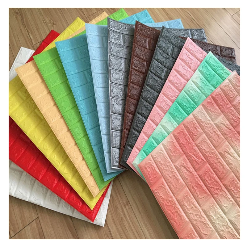 Papel tapiz de Mosaico 3D repique extra/íble y pegatina de pared de espuma PE para sala de estar 1.8 m/² Blancas Mosaico 20 Piezas
