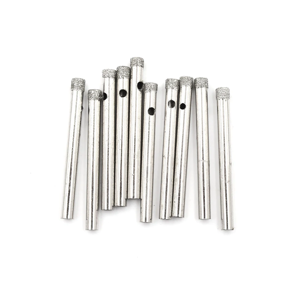 10pcs Drill Attachment Diamond Coated Hole Saw Granite Glass Tile Marble Core Drill Bits 5mm