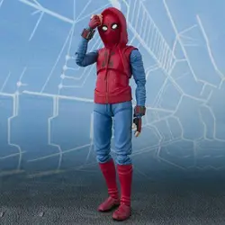 Фигурка Человека-паука 14 см Мстители Человек-паук домашний костюм Ver. подвижная коллекционная игрушка подарок f7478