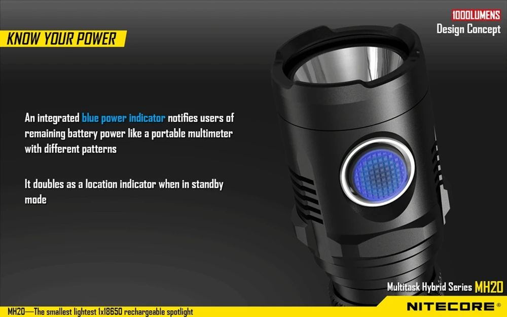 Nitecore MH20 С 3200 мАч батареи CREE XM-L2 U2 LED Аккумуляторная МИНИ-Фонарик Водонепроницаемый Led Факел Нет Батареи