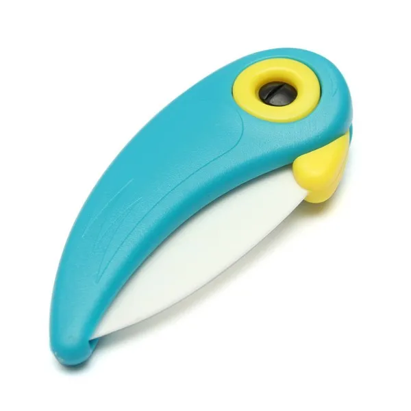 Мини-птица керамический нож Карманный складной нож "птица" Фруктовый нож для очистки овощей Керамический с красочной ручкой ABS кухонные инструменты приспособление