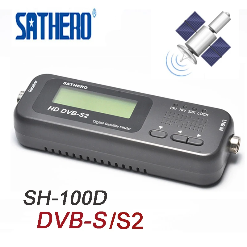 

Sathero SH-100HD Mini Digital Satellite Finder TV Signal Strength Satfinder DVB S2 LCD HD Sat Finder Satellite Meter PK v8