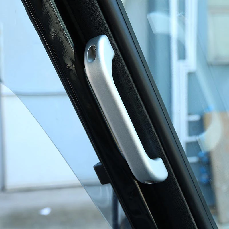 

2pcs For Land Rover Defender 110 For Landrover Defender 90 Car Interior Matte Chrome Aluminum Alloy Grab Handle Trim Accessories