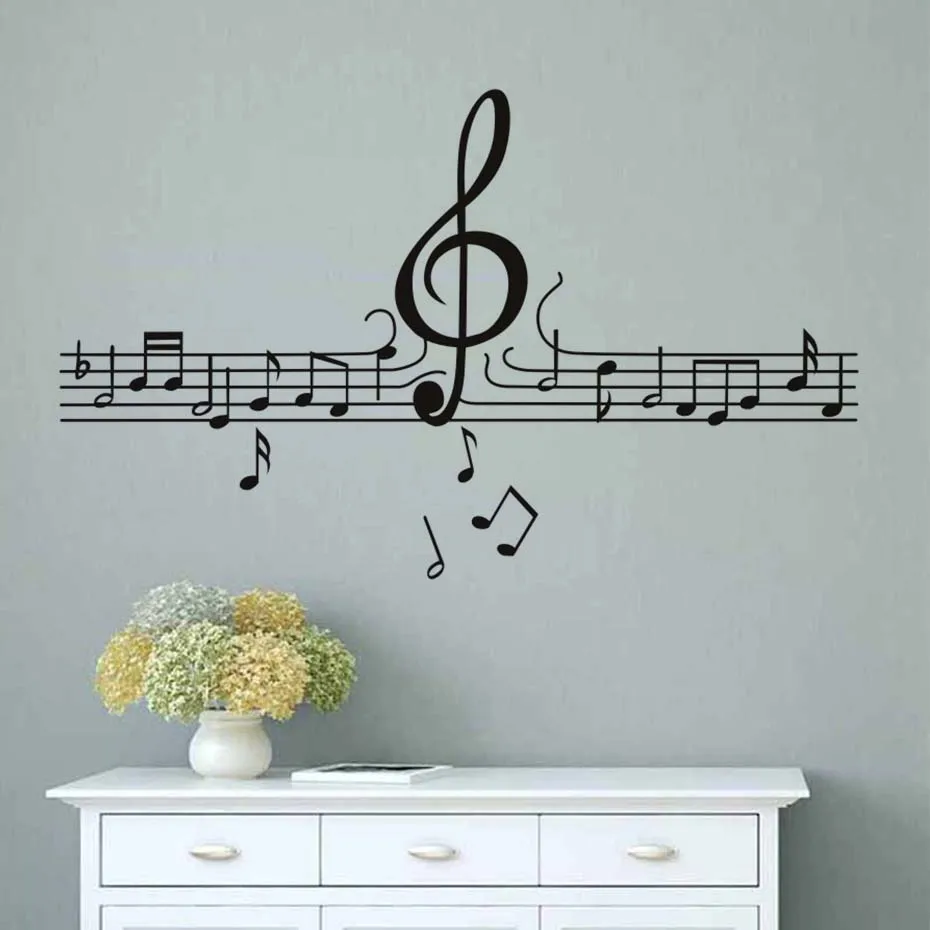 Diy Musical Notes Wall Stickers For Kids Rooms Music Rooms Decorations