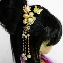 wamami 699 OOAK Chinese Ancient Bead Flower Flower Hairpin 1 3 1 4SD AOD BJD