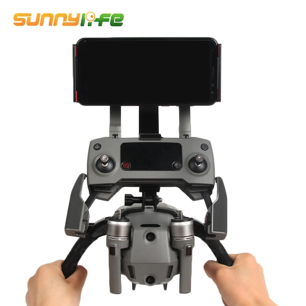 SUNNYLIFE 2 шт. портативный 3D Печатный пластиковый держатель для мобильного телефона с зажимом для DJI Mavic 1 2 Pro Air Spark Drone дистанционное управление