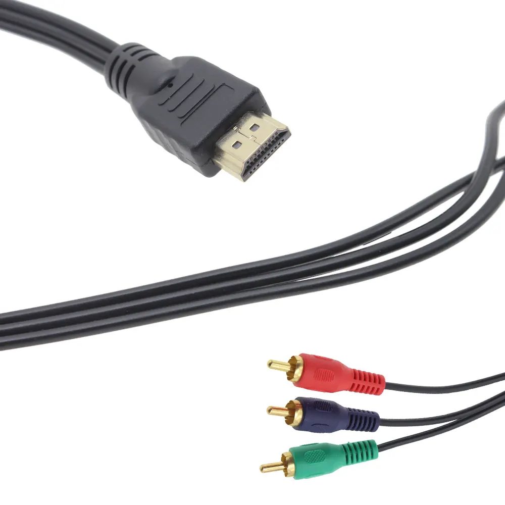 HDTV DVD 96 см HDMI папа к 3RCA Видео Аудио AV компонентный конвертер адаптер кабель|dvd hdmi|dvd