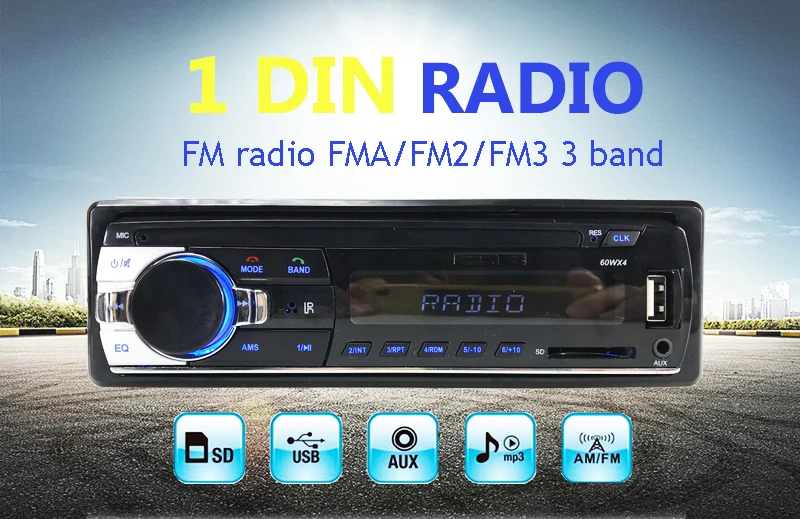 USB и SD слот для карт автомобильный аудио MP3 радио Кассетный плеер Автомобильный радио DAB+ стерео RDS FM AM AUX Авторадио 1 DIN Bluetooth Авто ленты