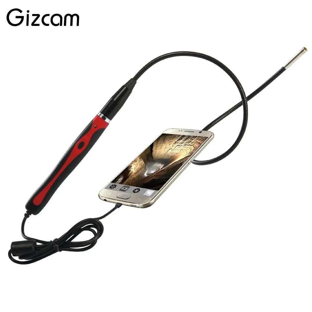 

Gizcam high quality 5MM Waterproof IP67 for Android Endoscope 6LED Borescope Snake Video Mini Cameras Micro Camera