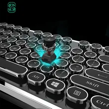 DIY key cap Retro steam punk typewriter mechanical font b keyboard b font keycap 104 87