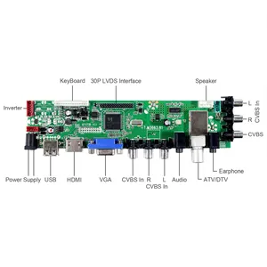 Image 3 - Hdmi VGA AV USB ATV DTV LCD denetleyici kurulu çalışma için M270HW02 M236HGE LM230WF5 HM215WU1 M215HGE M215HW01 T215HVN01 LM215WF3