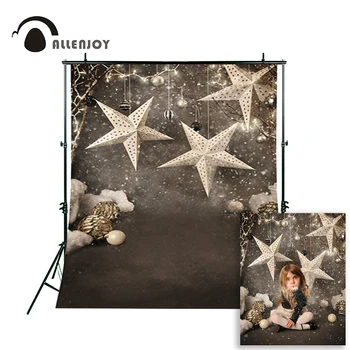 

Allenjoy photographic background Christmas vinyl stars children photography backdrops for photo Studio camera fotografica