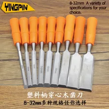 Ручные инструменты дерево долото сердце зубило пластиковая ручка дерево долото DIY долото плоская лопатка набор