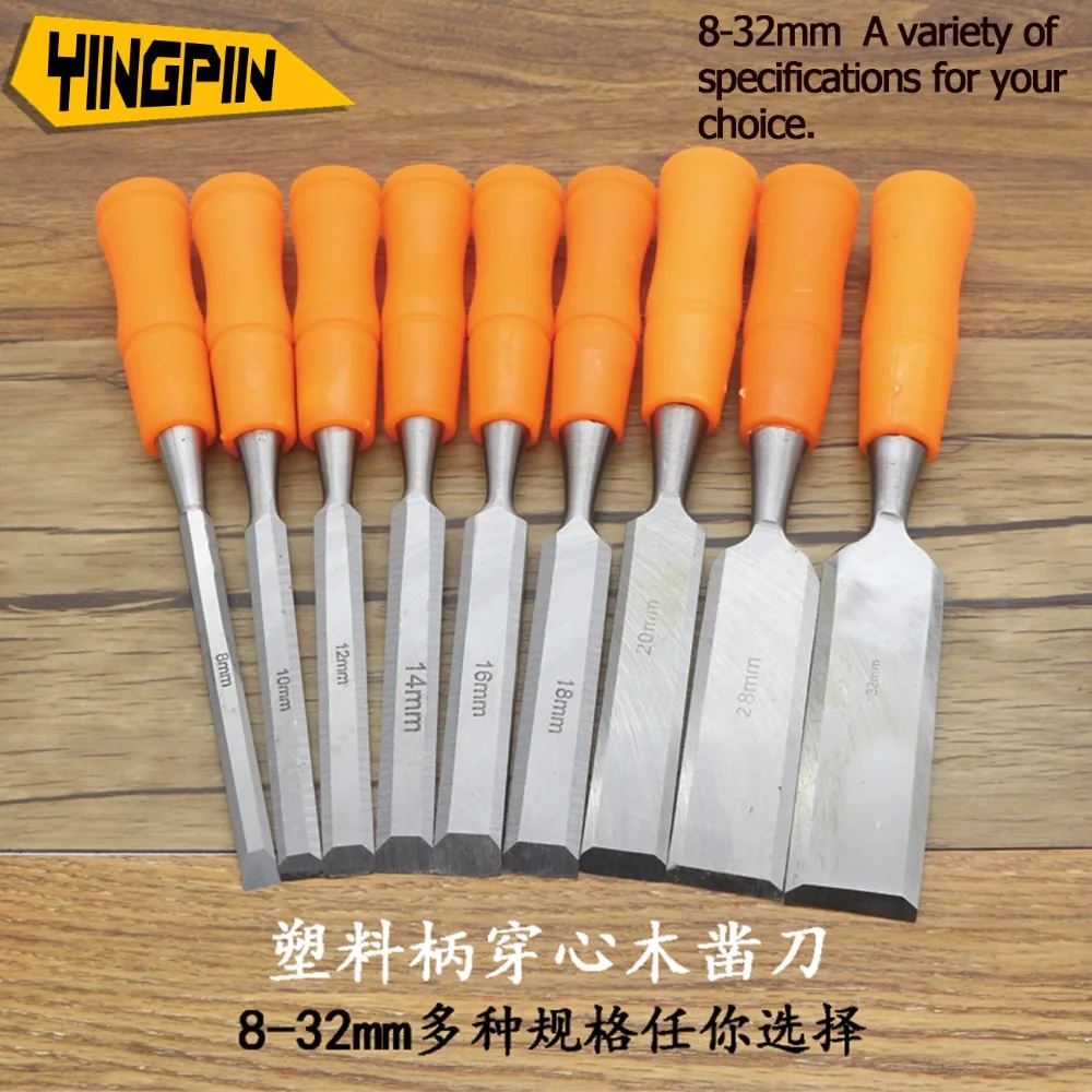 

Hand tools wood chisel heart chisel plastic handle wood chisel DIY chisel flat shovel set
