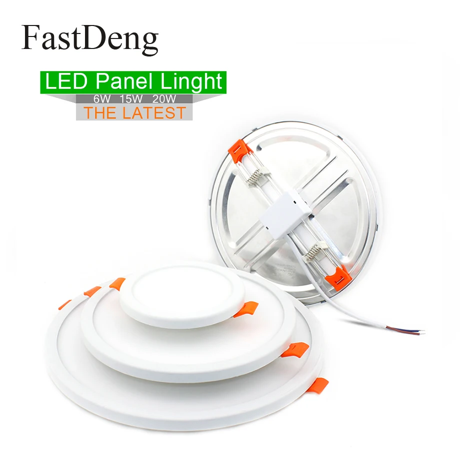 

Led Panel Downlight Free Hole Size Led Downlights 220V Led Ceiling Ultra Thin Led Panel 6W 15W 20W Spot Adjustable Cutout Size
