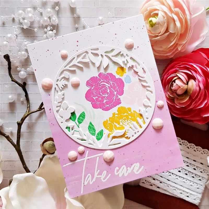

Eastshape Circel Frame Dies Flower Metal Cutting Dies New 2019 for Card Making Scrapbooking Album Embossing Cuts Craft Die Cut