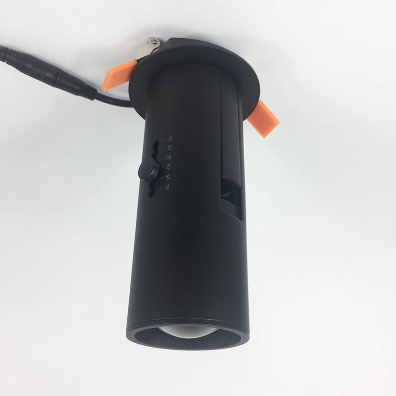Acabamento em Preto Elétrico da Lâmpada Feixe de Luz de Controle Zoom Ajustável Comercial Alta Sotaque 10 w 15 20 Dispositivo Levou Holofotes 15-70 8 High Quality Luzes e Iluminação
