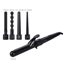 Многофункциональный Набор для завивки волос с 5 взаимозаменяемыми палочками 5 в 1 вавер для волос с 2 температурными настройками для всех типов волос 30