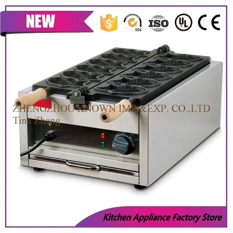 US $420.00 Free shipping by express Electric 110v 220v Taiyaki Waffle grill fish shape waffle maker
