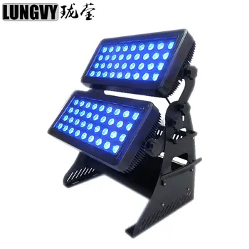 

Free shipping Led Wash Wall 72x10W 4 in 1 RGBW Outdoor Led Spot Light City Color Light