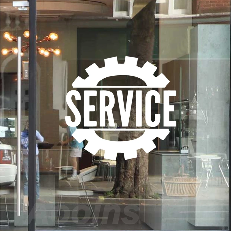 Auto Service Center Sticker car Decor_
