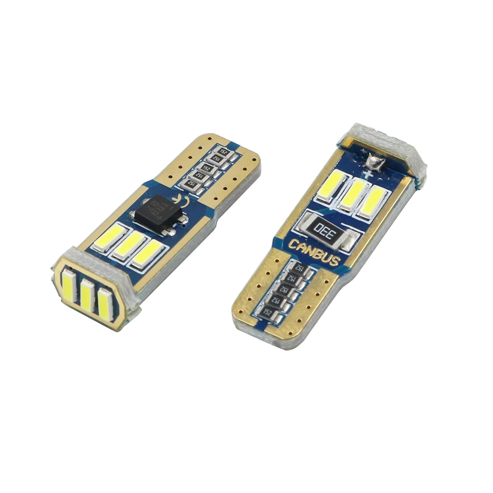 YSY 10 шт. T10 W5W светодиод шина может свет белый без ошибки 4014 9 SMD лампы автомобиля