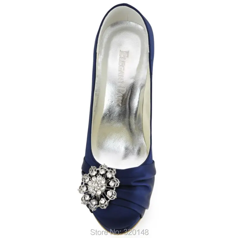 navy bling shoes