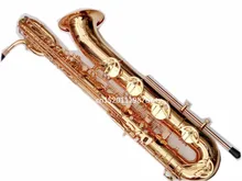 EMS Free Shipping baritone saxophone Selmer 54 Electrophores Gold professional gold Eb Sax mouthpiece with case and accessories