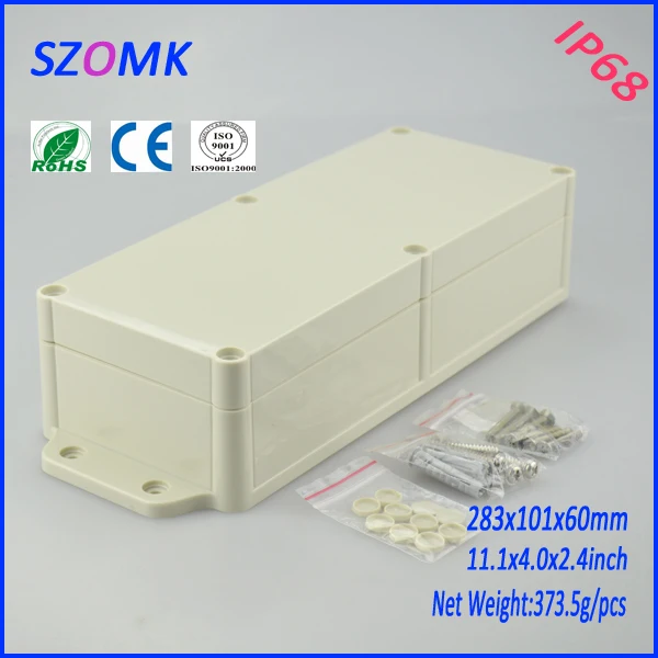 

10 pieces a lot ip68 hammond enclosures 283*101*60 mm 11.1*4*2.4 inch