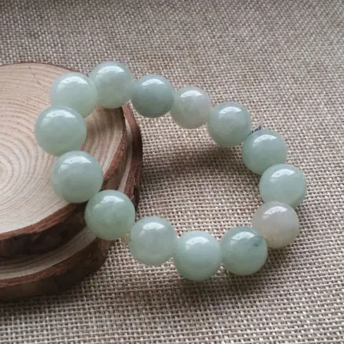 

435 Certified Grade A Natural Green Jade Jadeite Bracelet (A0427)