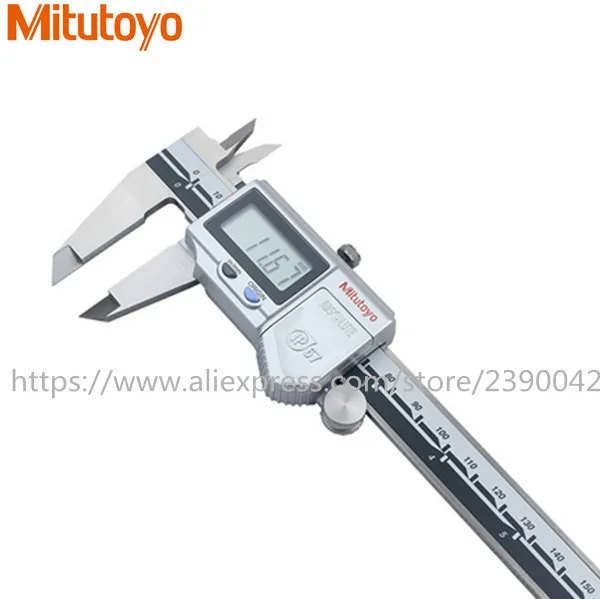 IP67 водонепроницаемый 100% оригинал Mitutoyo цифровой штангенциркуль (500-753-20) 0-200 мм/0.01