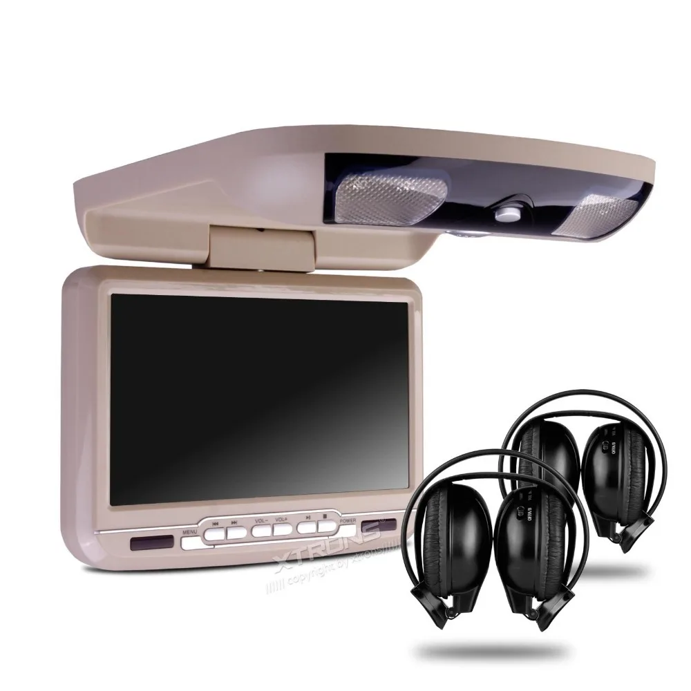 Cheap 9" Digital Screen Beige Color Car Roof DVD Flip Down Car DVD Roof Monitor Car DVD with 2 IR Headphones (Black & Grey Optional) 1 Cheap 9" Digital Screen Beige Color Car Roof DVD Flip Down Car DVD Roof Monitor Car DVD with 2 IR Headphones (Black & Grey Optional) 1