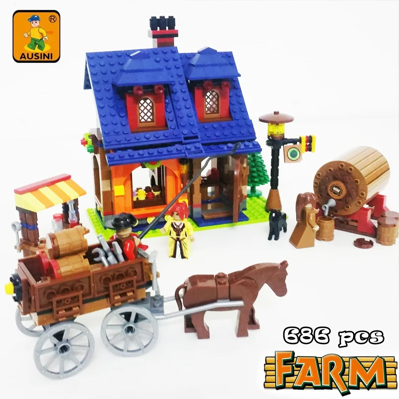 A Models Building toy Compatible with Lego A28704 686pcs Happy Farm Blocks Toys Hobbies For Boys Girls Model Building Kits A Models Building toy Compatible with Lego A28704 686pcs Happy Farm Blocks Toys Hobbies For Boys Girls Model Building Kits