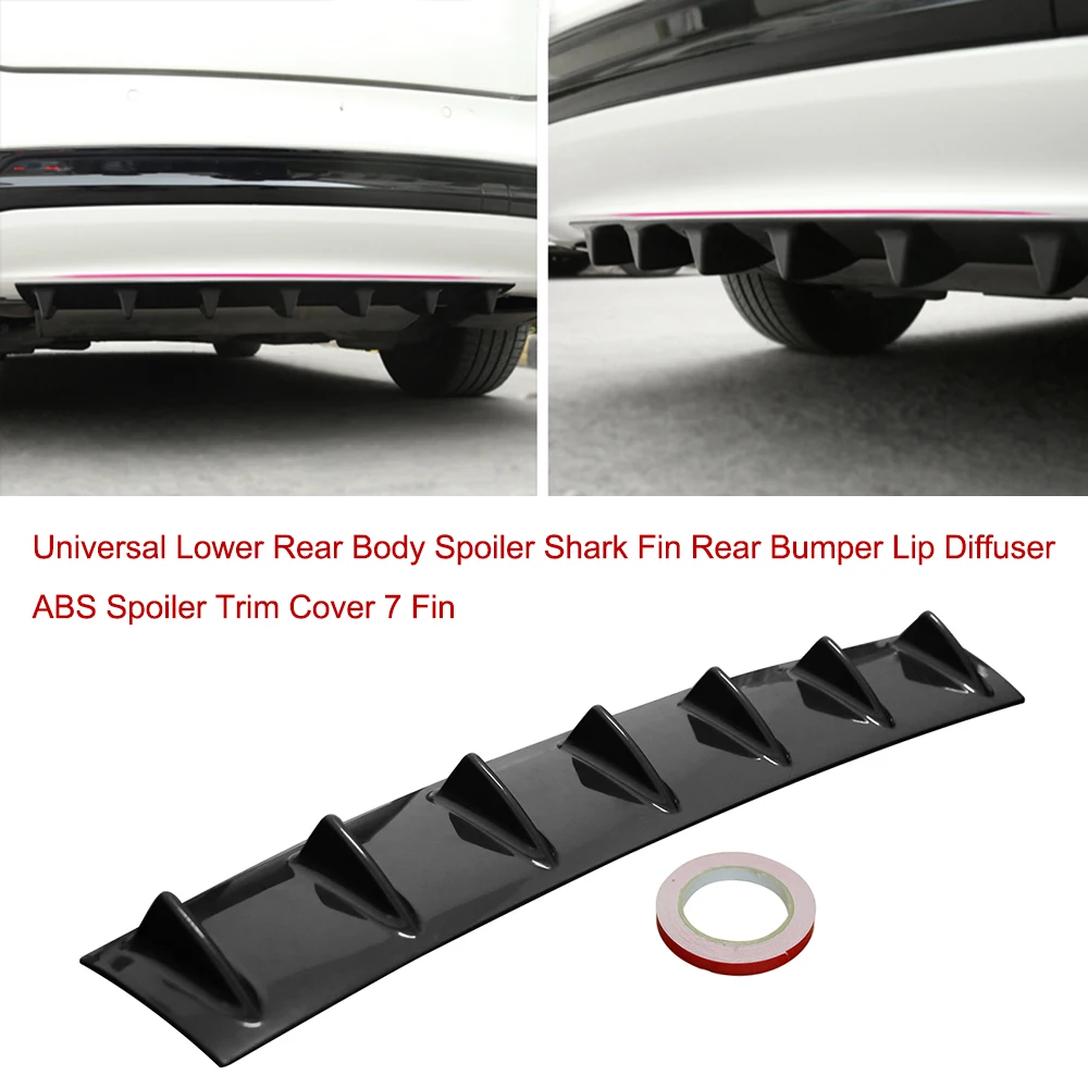 Buy 3 Fin 5 Fin 7 Fin Universal Car Tail Wing Lower Rear Body Spoiler Shark Fin