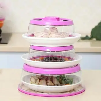 

Universal Instant Vacuum Air-Tight Food Sealer Container Keep Fresh Plate Lid Dome Cover Food Preservation Kitchen Tool